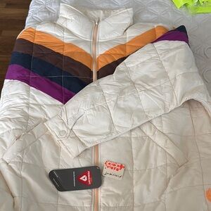 Free People Colorblock Puffer Jacket
